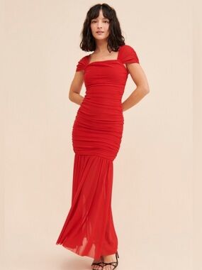 coralie maxi dress in steel blue Coralie Maxi Gown - Blue - XXS